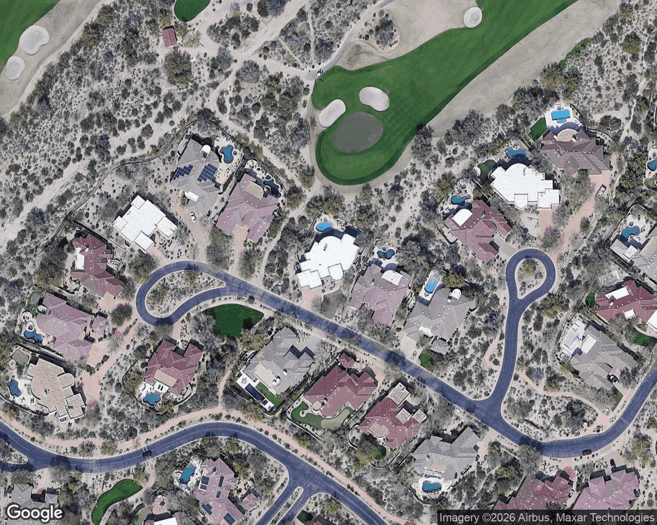 Auto-generated satellite aerial of a property